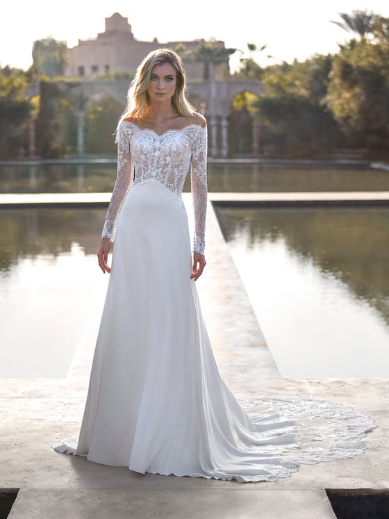 Off-the-Shoulder Wedding Dresses in Ethereal Designs