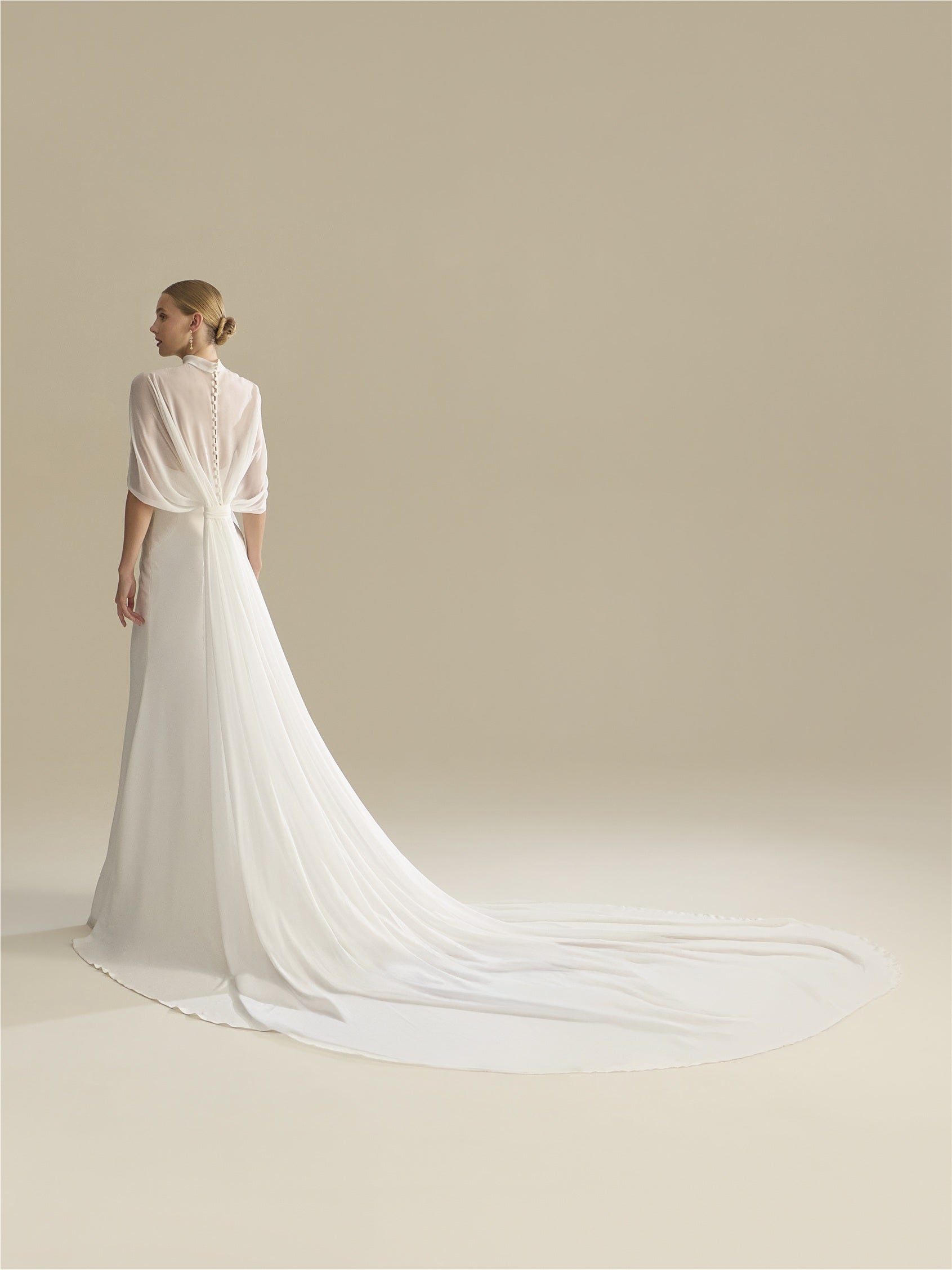 Coprispalle In Pizzo Per Sposa | Scollo A V Con Appliques | Abito Nuziale Elegante | 100% Poliestere | Lavabile A Mano - Foto 11