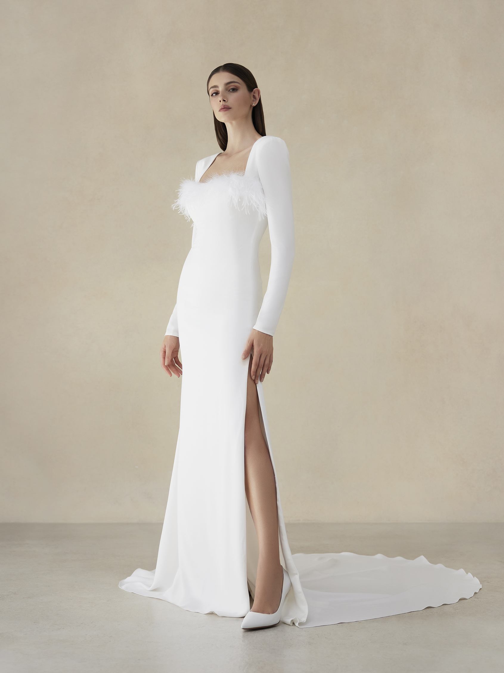 Halter Boho Rustic Modern Two Piece Wedding Dress | Affordable Unique Bridal  Separates