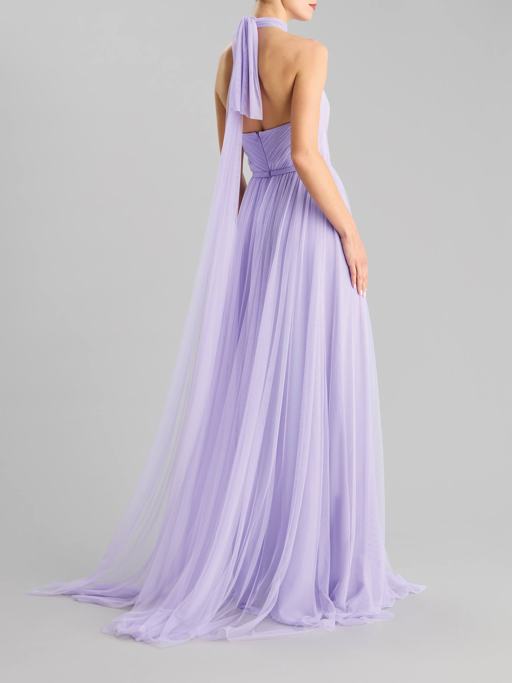 DRAPE 2405 Robe de soirée A-line encolure américaine Pronovias