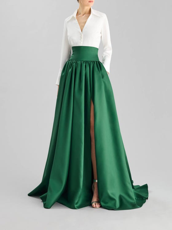 Vestido verde corto – Très Chic CR
