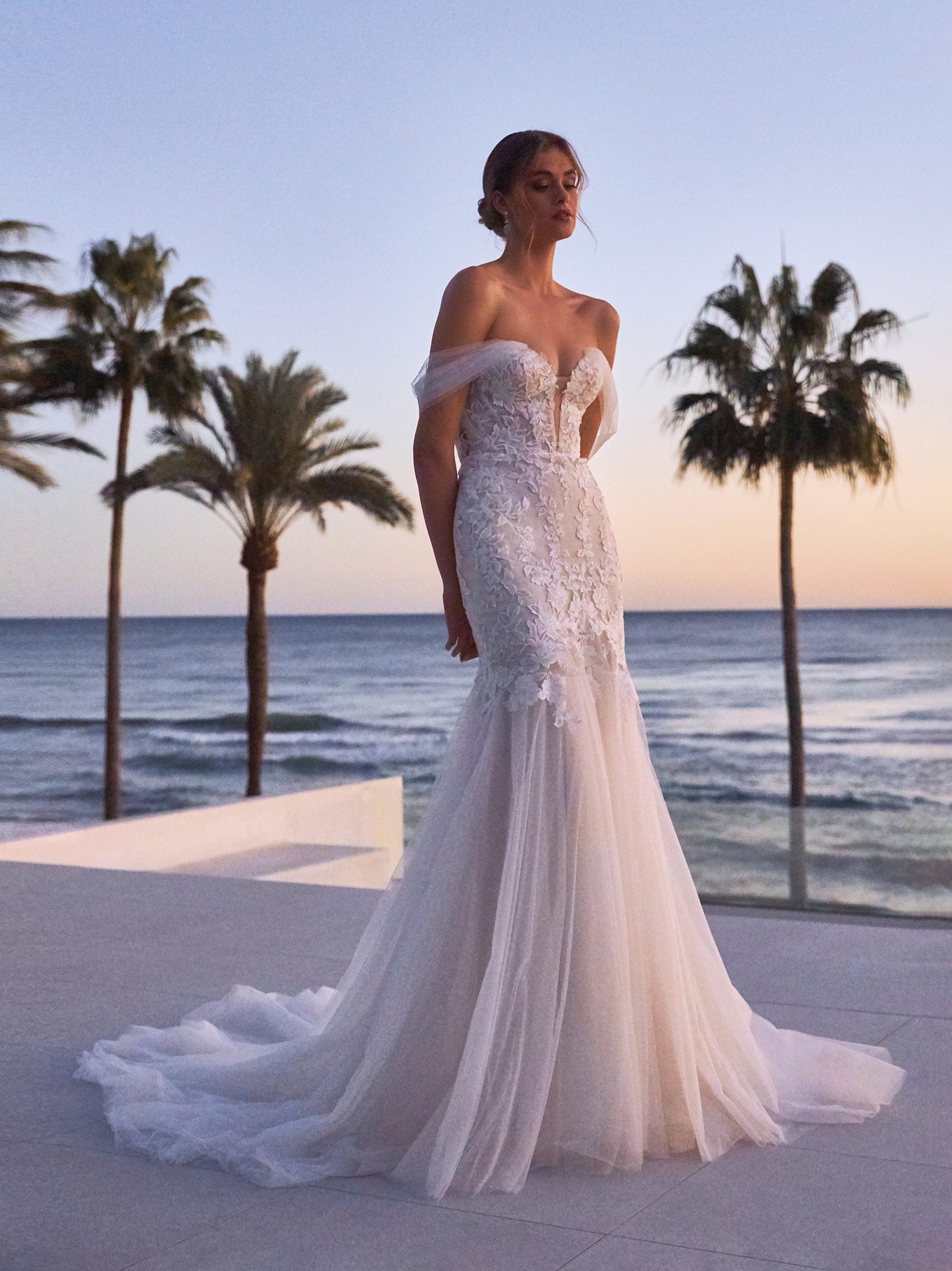 New Arrival A-Line Satin Wedding Dress, Sexy V-Neck Slit Backless Eleg –  Dairy Bridal