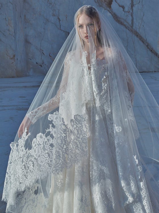 White Wedding Veil Custom White Wedding Veil Romantic Veil -  Norway