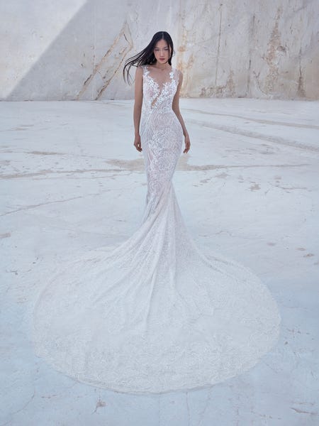 virtus mermaid wedding dress front