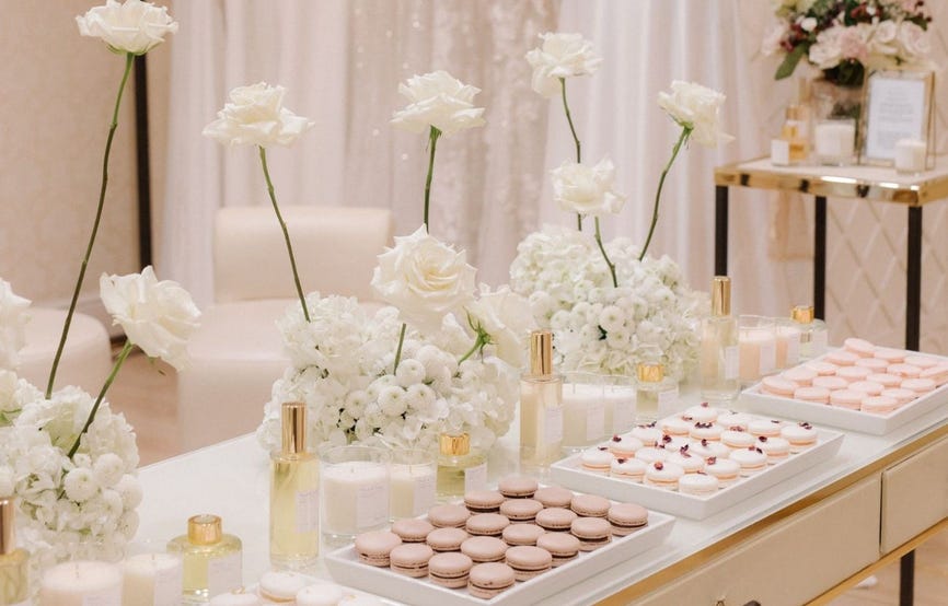 Exquisitos macarons inspirados en las fragancias de The Wedding Scent