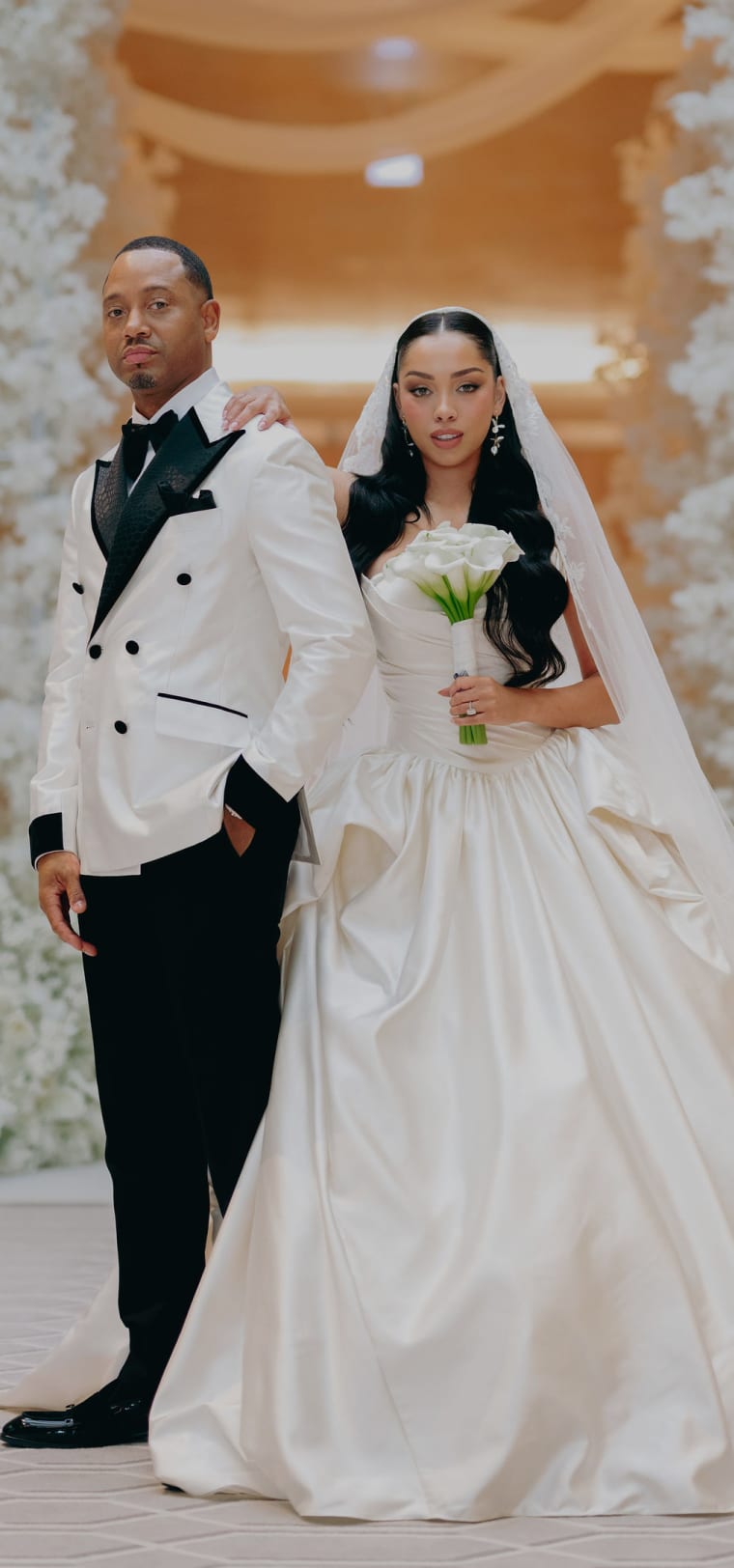 Bride Mikalah Sultan Shines in the Iconic Pronovias Devonne Gown