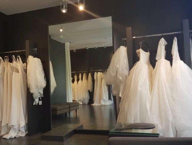 modern bridal boutique