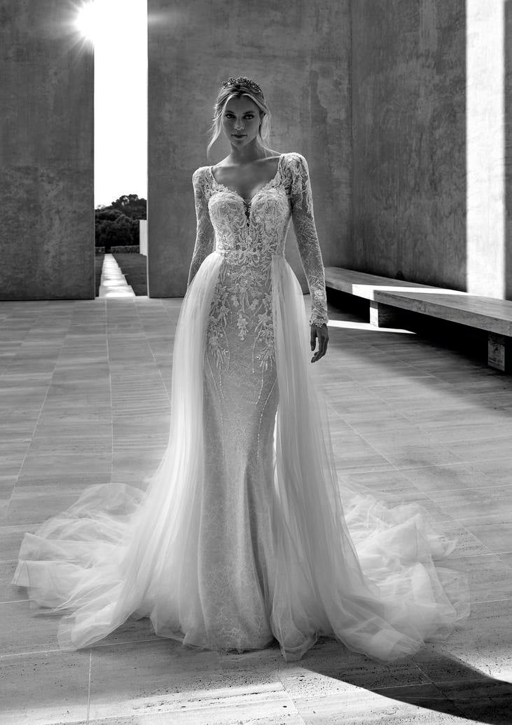 Convertible wedding dresses detachable skirts 2025